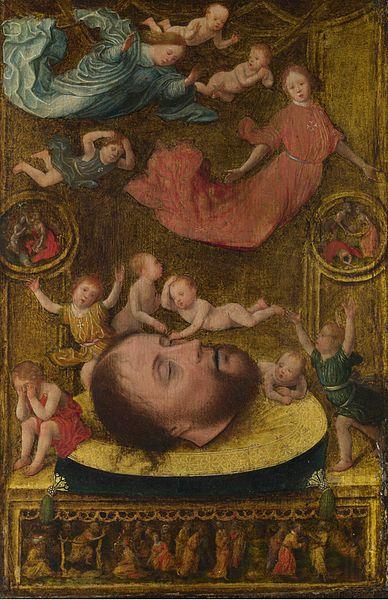 Jan Mostaert The Head of Saint John the Baptist Spain oil painting art